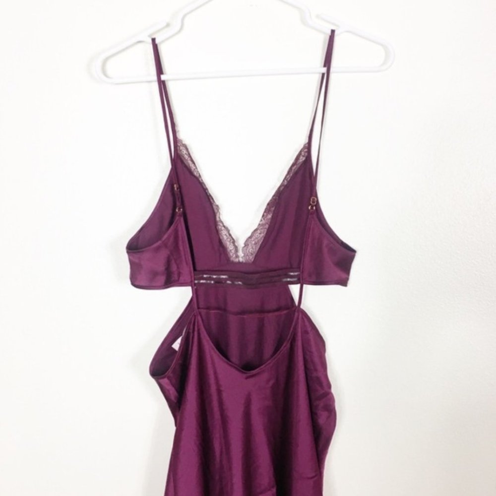Victoria’s Secret Maroon Satin Lingerie Dress - Picture 6 of 10